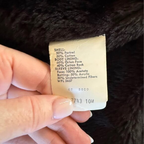 Men’s Vintage‎ Sir Jac Brown Trench Coat with Faux Fur Lined Collar-Size 38 - Picture 5 of 10